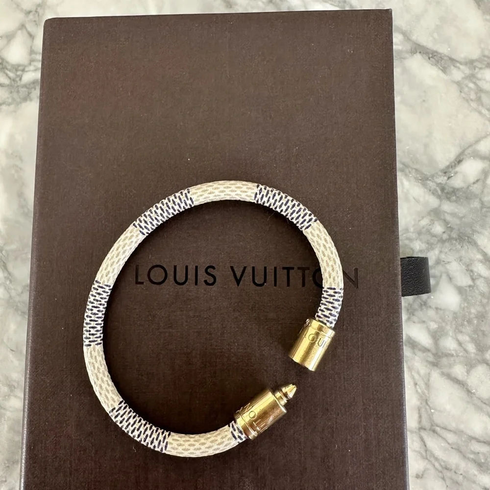 Louis Vuitton keep it damier leather bracelet - Picture 7 of 9